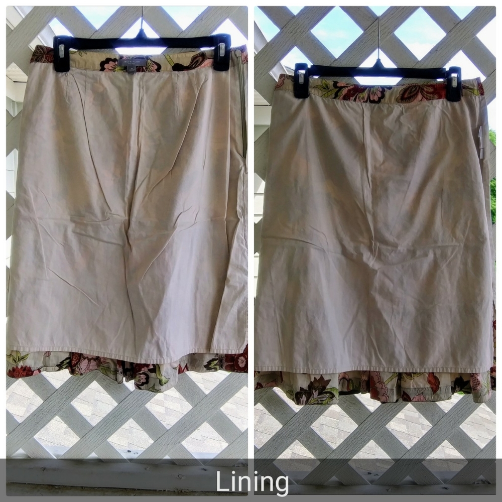 Ann Taylor Petites Floral Printed Skirt - Picture 4 of 5